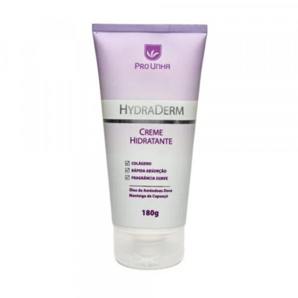 HydraDerm 180g Pro Unha - Creme Hidratante e Renovador com Óleo de Amêndoas e Manteiga de Cupuaçu